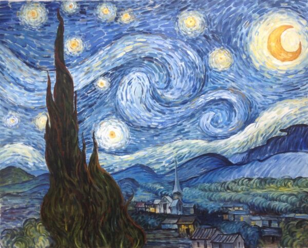 Vincent van Gogh's The Starry Night -Hand Painted Oil Painting Reproductions - Image 3