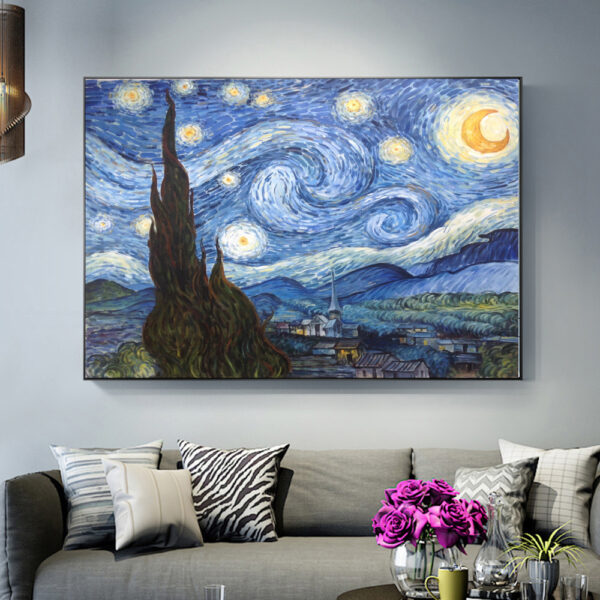 Vincent van Gogh's The Starry Night -Hand Painted Oil Painting Reproductions