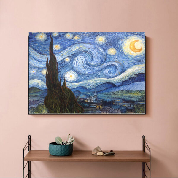 Vincent van Gogh's The Starry Night -Hand Painted Oil Painting Reproductions - Image 7