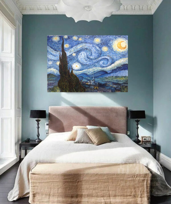 Vincent van Gogh's The Starry Night -Hand Painted Oil Painting Reproductions - Image 5