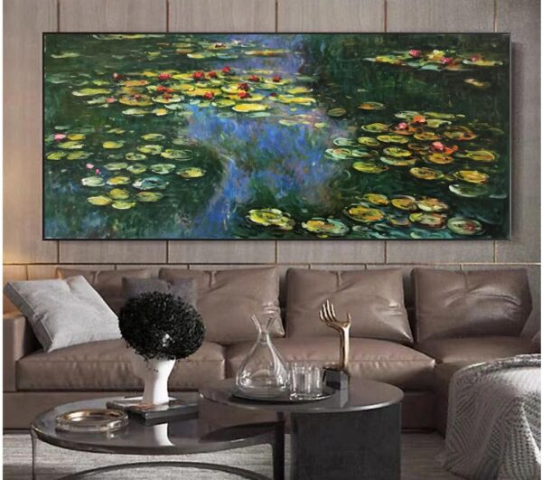 Claude Monet  water lily paintings  -Hand Painted Oil Painting Reproductions - Image 5