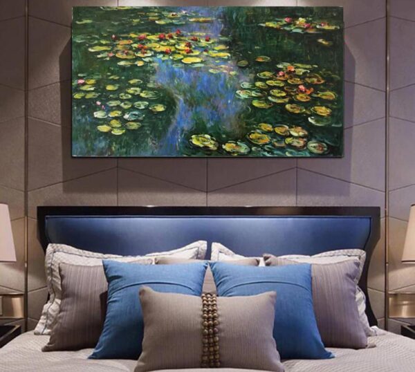 Claude Monet  water lily paintings  -Hand Painted Oil Painting Reproductions - Image 4