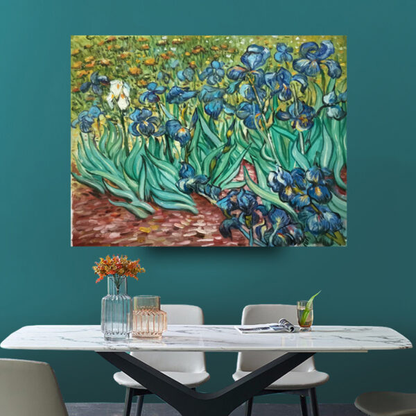 Van Gogh  Irises 1889  -Hand Painted Oil Painting Reproductions -Hand Painted Oil Painting Reproductions